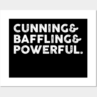 Cunning& Baffling& Powerful Funny Sarcastic Gift Idea colored Vintage Funny Sarcastic Gift Idea colored Vintage Posters and Art